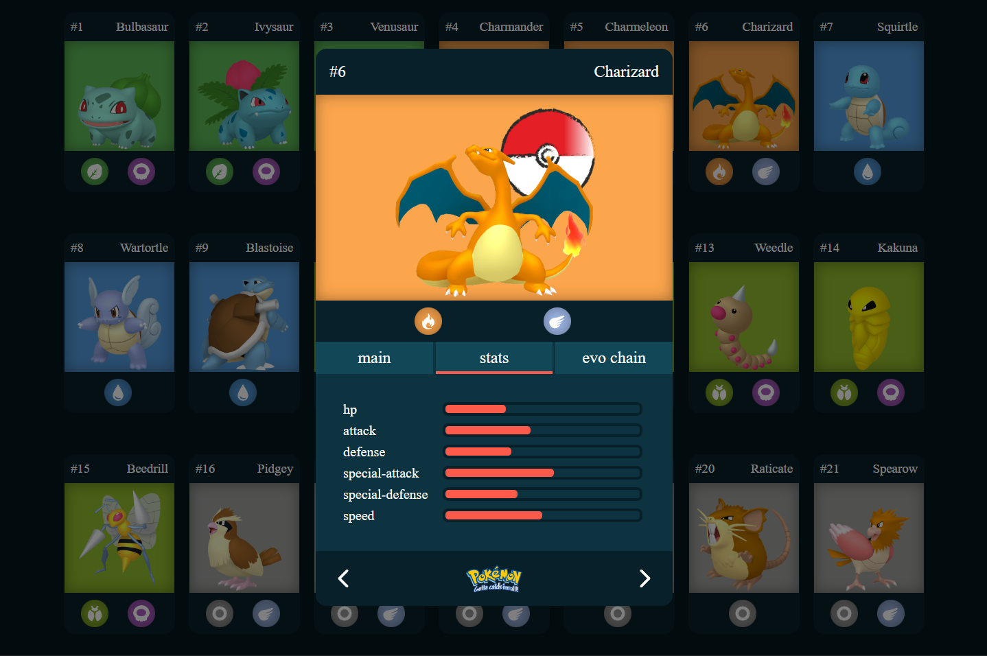 Pokedex Project Screenshot